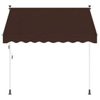 Tenda retrattile manuale Marrone 400 cm