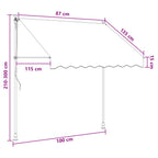 Tenda retrattile manuale
