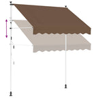Tenda retrattile manuale Tortora 100 cm