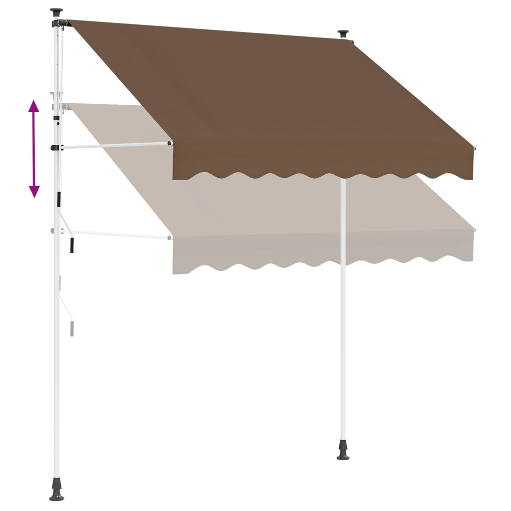 Tenda retrattile manuale Tortora 400 cm