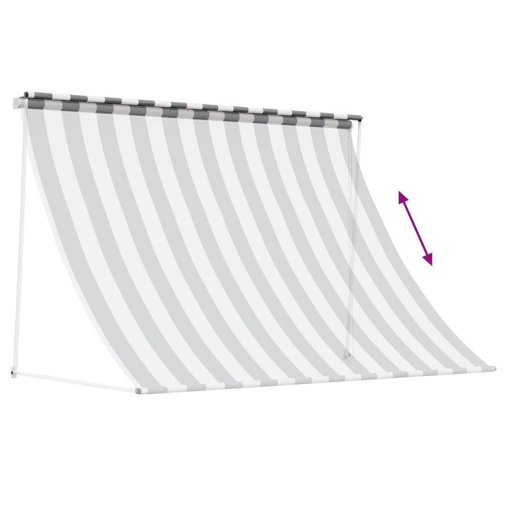 Tenda da Sole Antracite e Bianco 200 x 150 cm