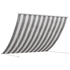 Tenda da Sole Antracite e Bianco 300 x 150 cm