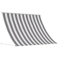 Tenda da Sole Antracite e Bianco 350 x 150 cm