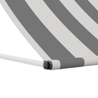 Tenda da Sole Antracite e Bianco 400 x 150 cm