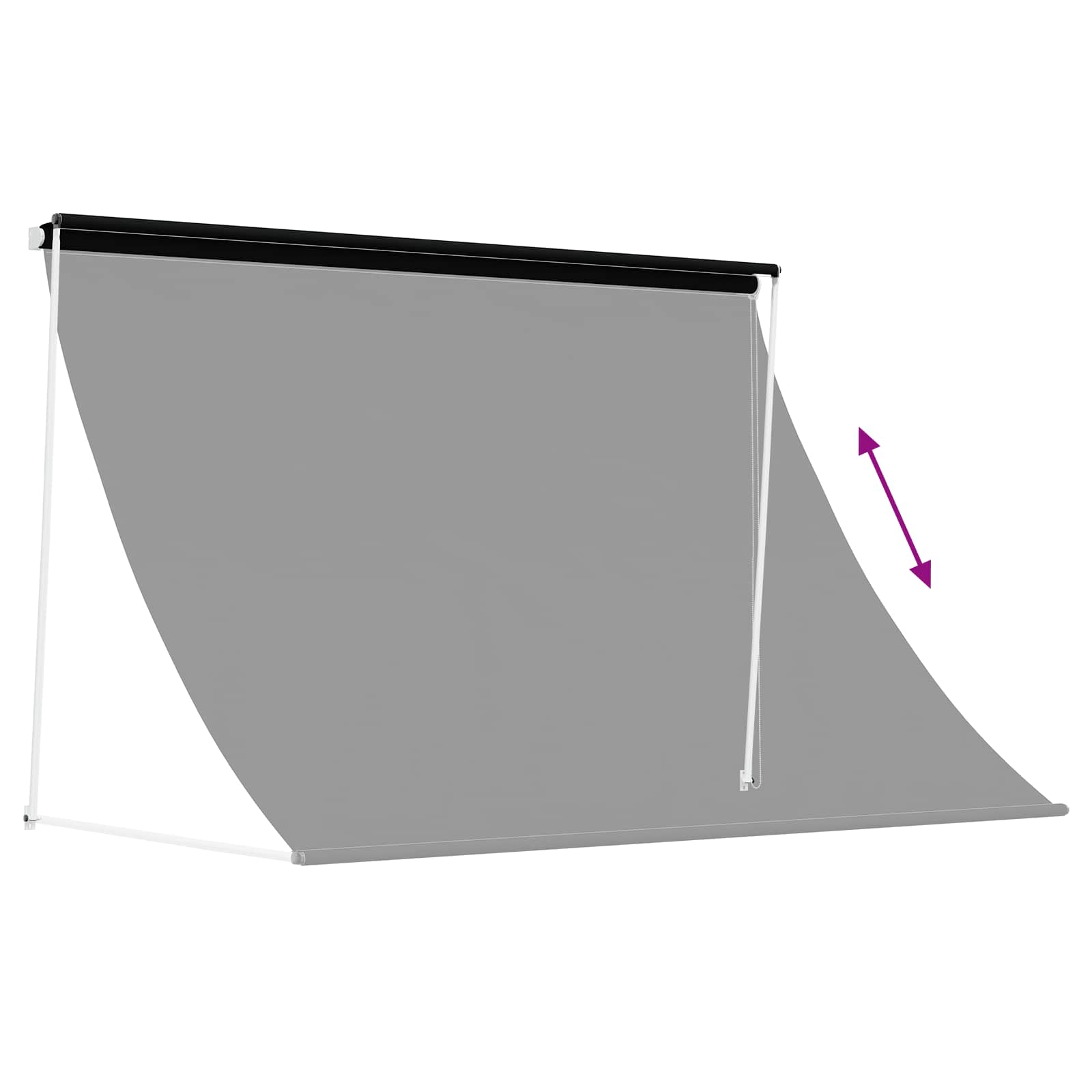 Tenda da Sole Nero 250 x 150 cm