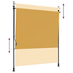 Tenda a Rullo Esterna Sabbia 100 x 270 cm