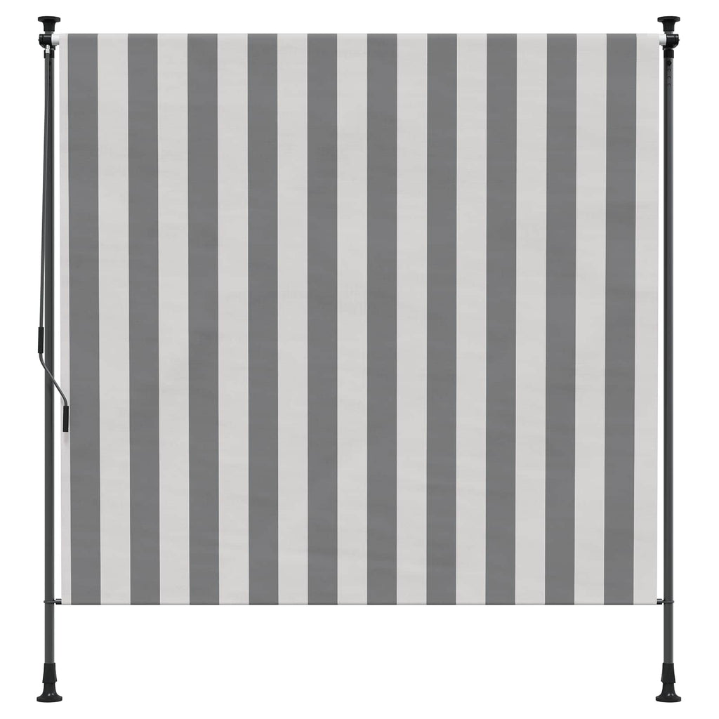 Tenda a Rullo Esterna Antracite e Bianco 100 x 270 cm