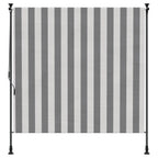 Tenda a Rullo Esterna Antracite e Bianco 100 x 270 cm