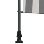Tenda a Rullo Esterna Antracite e Bianco 150 x 270 cm