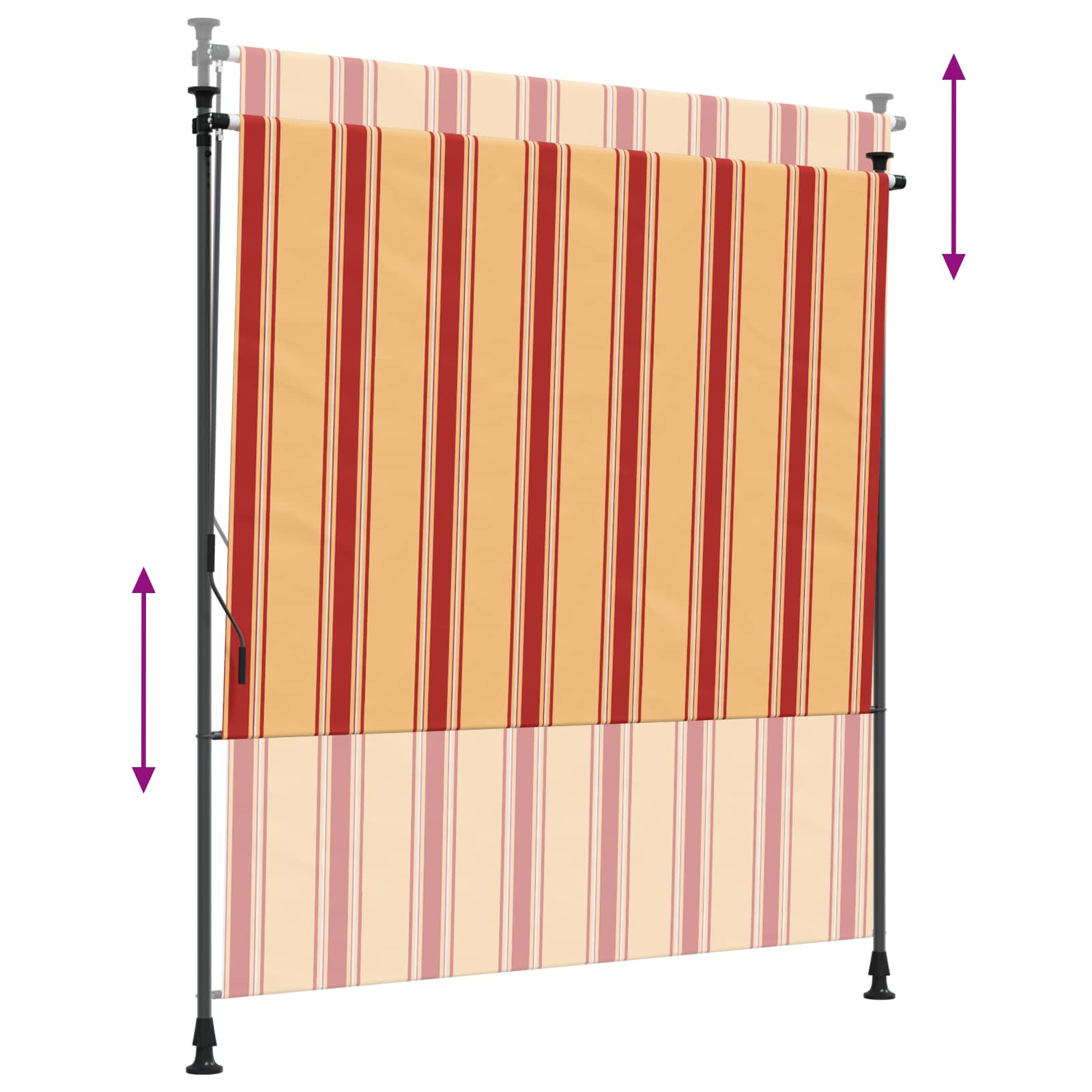 Tenda a Rullo Esterna Multicolore 120 x 270 cm