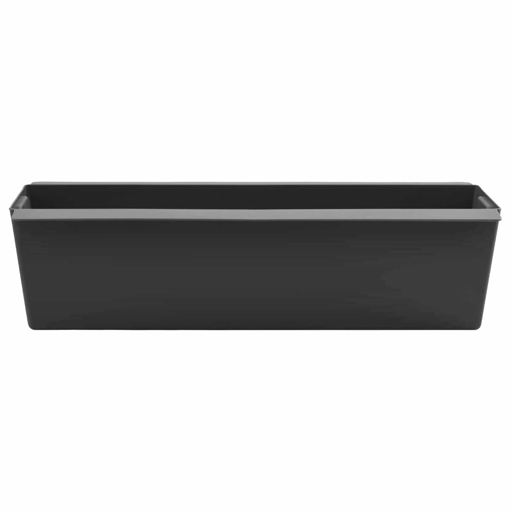 Fioriere per Euro pallet 12 pcs Nero 36 x 13,5 x 9,5 cm