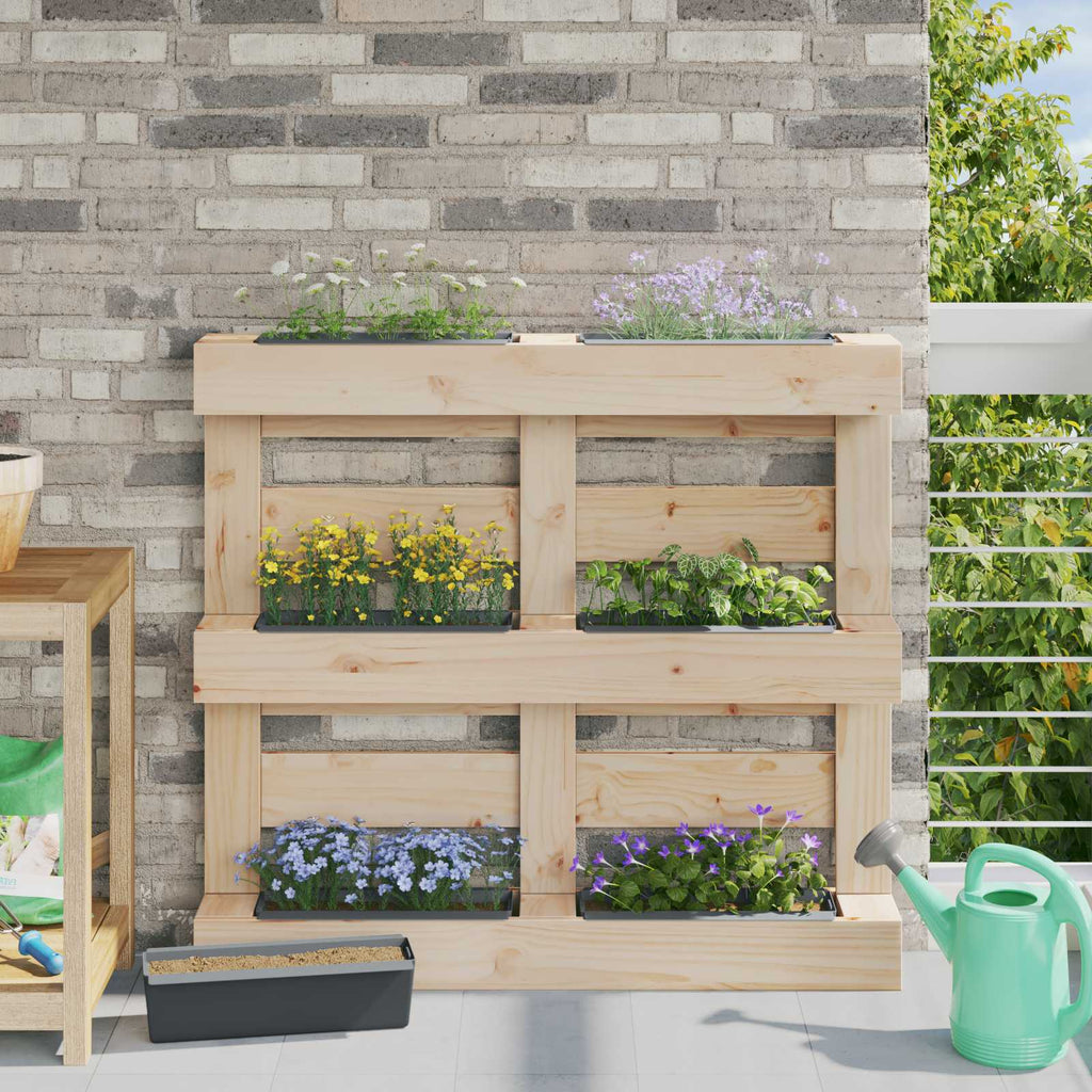 Fioriere per Euro pallet 24 pcs Grigio 36 x 13,5 x 9,5 cm