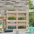 Fioriere per Euro pallet 24 pcs Verde 36 x 13,5 x 9,5 cm