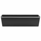 Fioriere per Euro pallet 24 pcs Nero 36 x 13,5 x 9,5 cm
