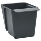 Fioriere per Euro pallet 12 pcs Grigio 13,5 x 9 x 9,5 cm
