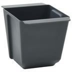 Fioriere per Euro pallet 24 pcs Grigio 13,5 x 9 x 9,5 cm