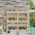 Fioriere per Euro pallet 24 pcs Verde 13,5 x 9 x 9,5 cm
