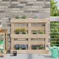 Fioriere per Euro pallet 24 pcs Nero 13,5 x 9 x 9,5 cm