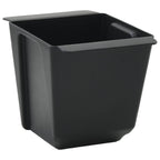 Fioriere per Euro pallet 24 pcs Nero 13,5 x 9 x 9,5 cm