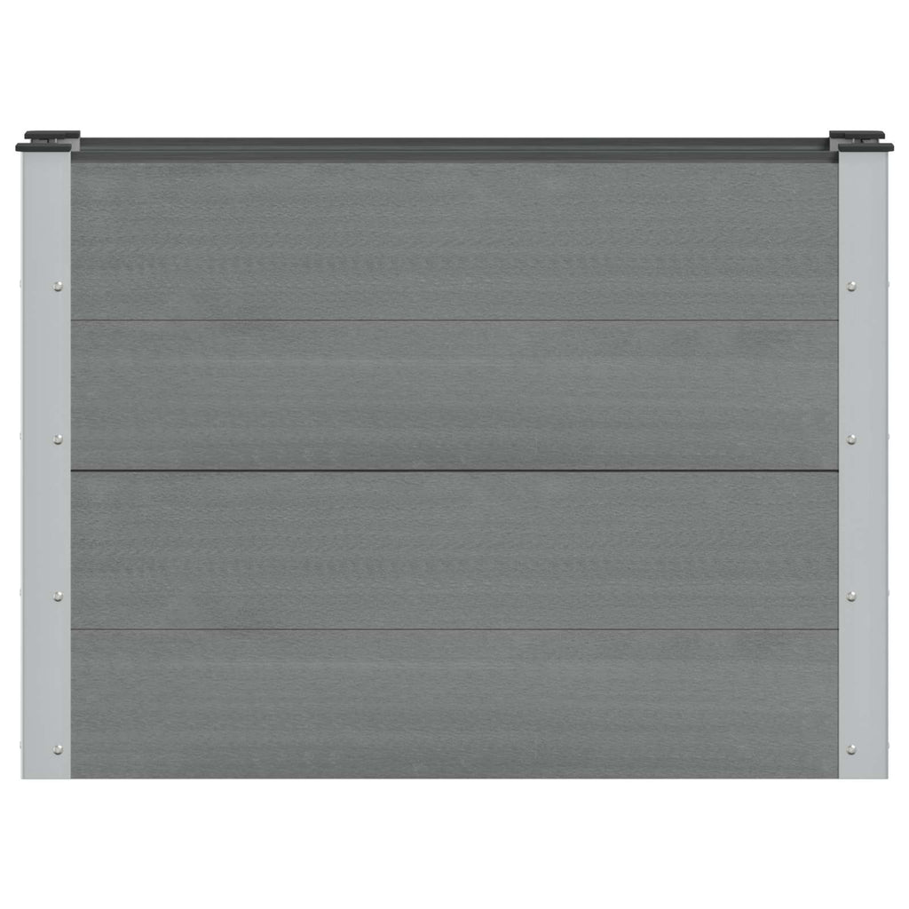Letto rialzato da giardino Grigio 100 x 30 x 72 cm