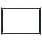 Letto rialzato da giardino Nero 50 x 30 x 72 cm