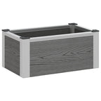 Letto rialzato da giardino Grigio 50 x 30 x 22 cm