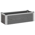Letto rialzato da giardino Grigio 75 x 30 x 22 cm