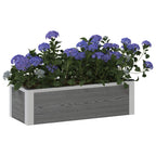 Letto rialzato da giardino Grigio 75 x 30 x 22 cm