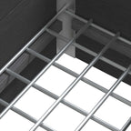 Letto rialzato da giardino Grigio 100 x 30 x 22 cm