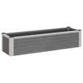 Letto rialzato da giardino Grigio 100 x 30 x 22 cm