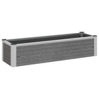 Letto rialzato da giardino Grigio 100 x 30 x 22 cm