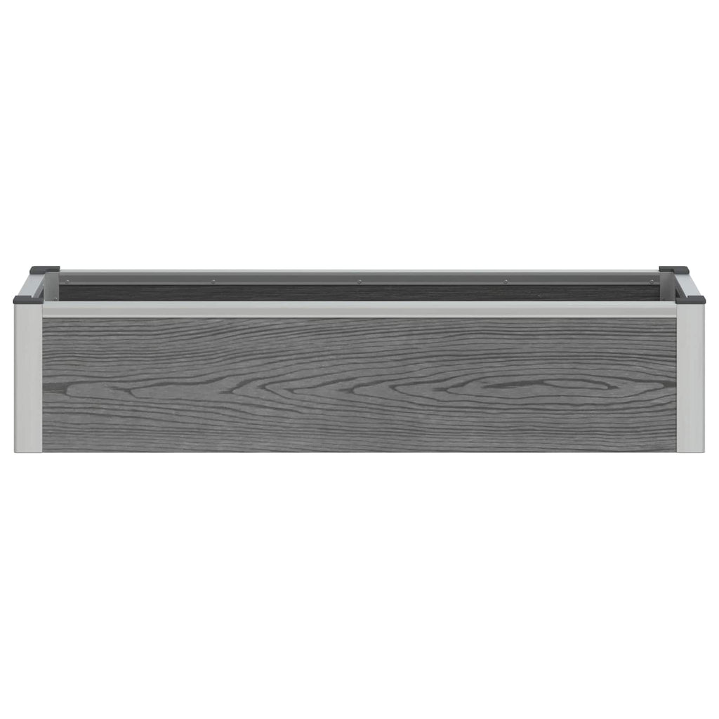 Letto rialzato da giardino Grigio 100 x 30 x 22 cm