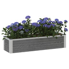 Letto rialzato da giardino Grigio 100 x 30 x 22 cm