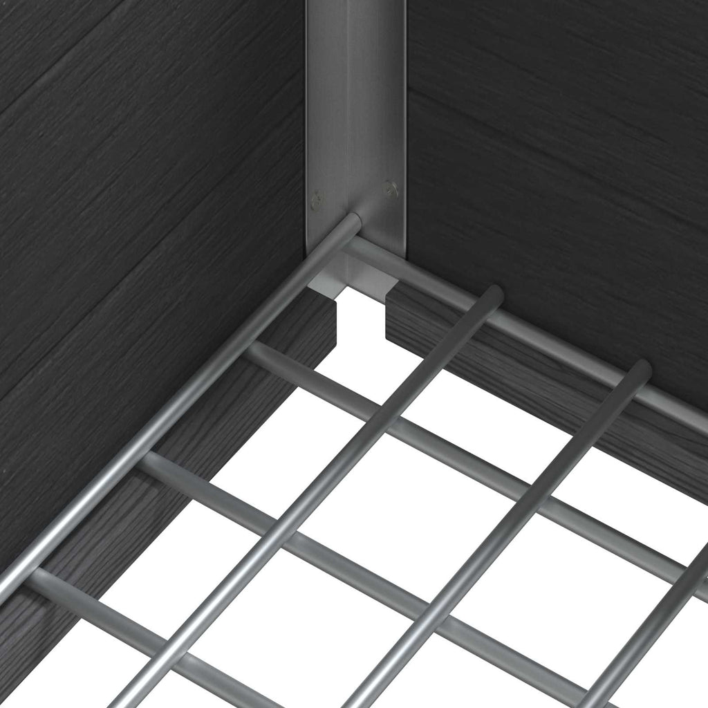 Letto rialzato da giardino Grigio 50 x 30 x 22 cm