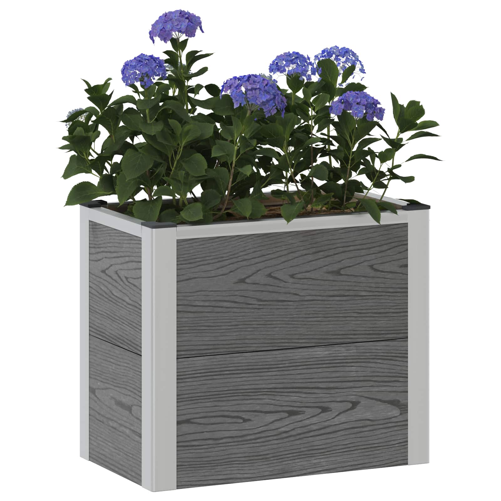 Letto rialzato da giardino Grigio 50 x 30 x 22 cm