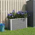 Letto rialzato da giardino Grigio 75 x 30 x 22 cm
