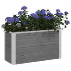 Letto rialzato da giardino Grigio 75 x 30 x 22 cm