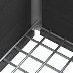Letto rialzato da giardino Grigio 100 x 30 x 22 cm