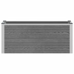 Letto rialzato da giardino Grigio 100 x 30 x 22 cm