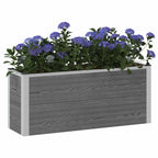 Letto rialzato da giardino Grigio 100 x 30 x 22 cm