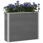 Letto rialzato da giardino Grigio 100 x 30 x 22 cm