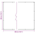 Copertura per Piante Trasparente 3 x 3 m PE
