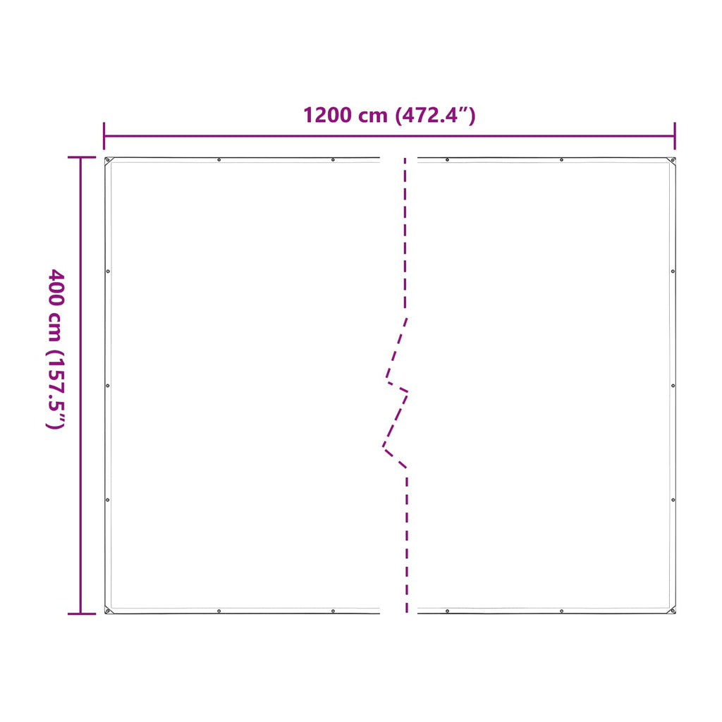 Copertura per Piante Trasparente 4 x 12 m PE