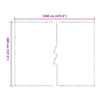 Copertura per Piante Trasparente 4 x 12 m PE
