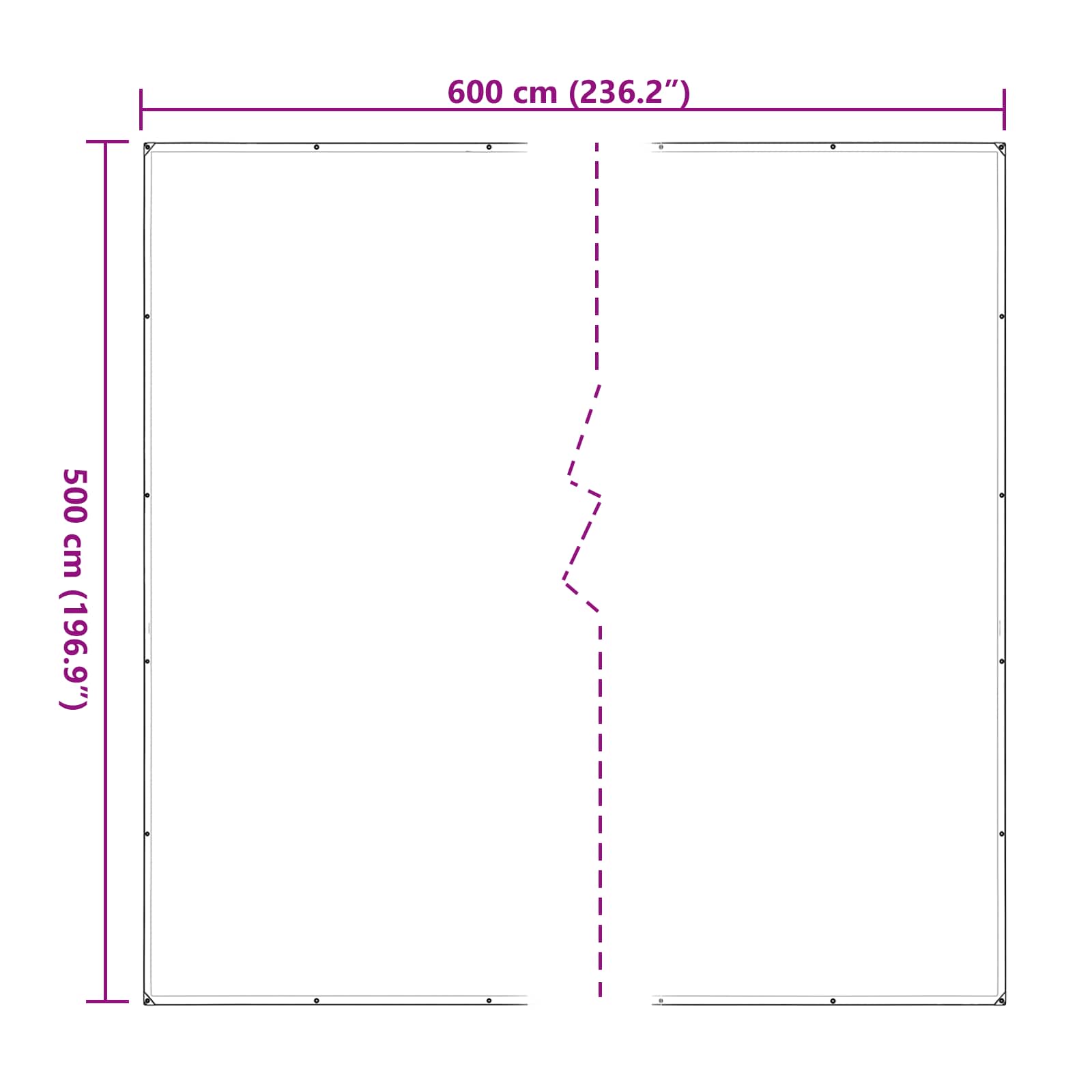 Copertura per Piante Trasparente 5 x 6 m PE