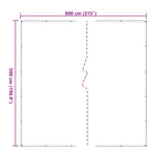 Copertura per Piante Trasparente 5 x 8 m PE
