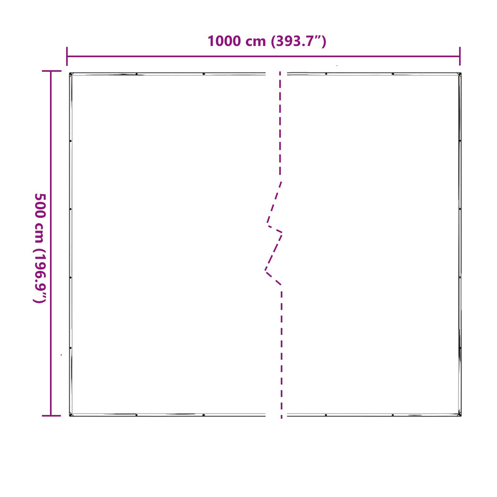 Copertura per Piante Trasparente 5 x 10 m PE