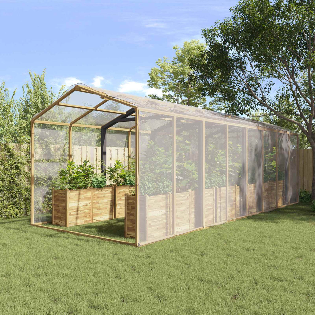 Copertura per Piante Trasparente 8 x 8 m PE