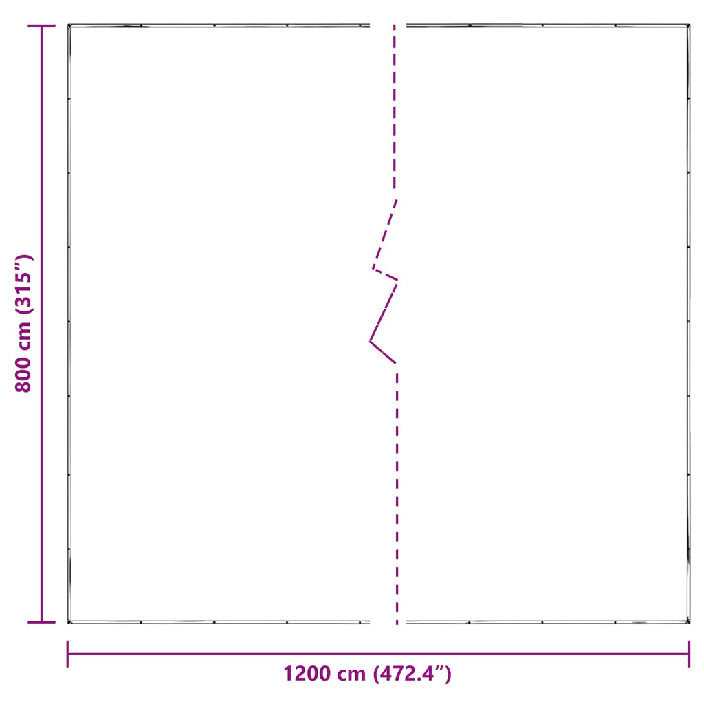 Copertura per Piante Trasparente 8 x 12 m PE