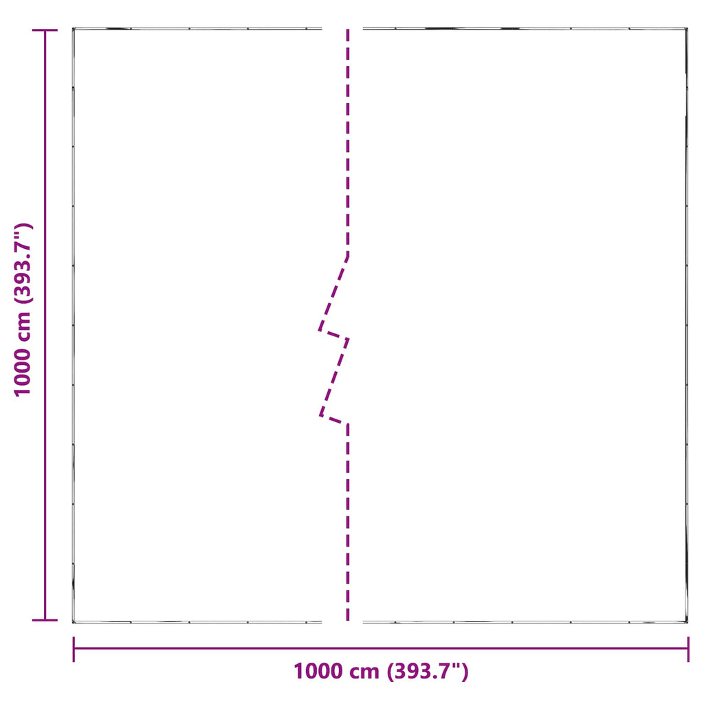 Telo con Occhielli Trasparente 10 x 10 m Polietilene